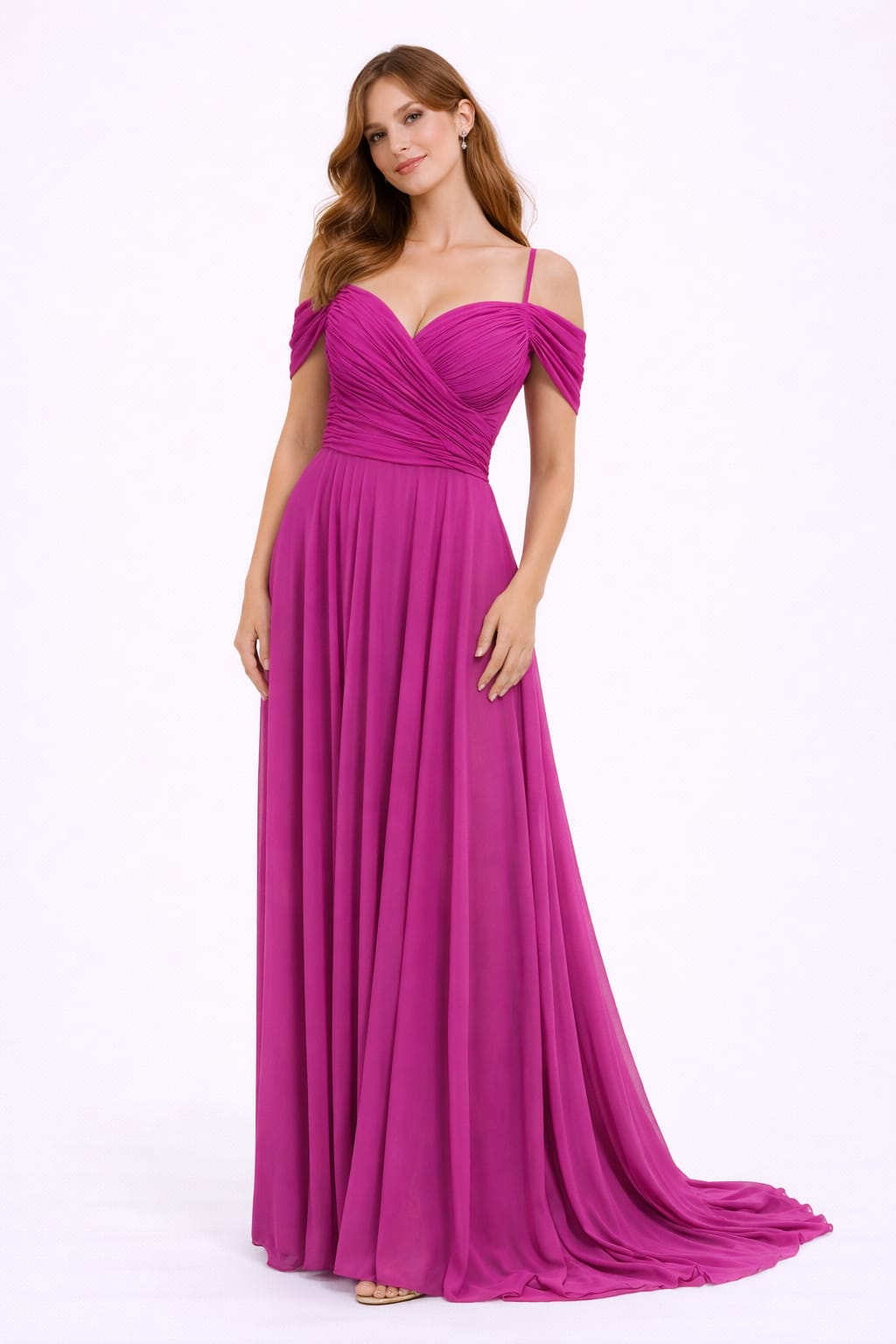 Μάξι τούλινο Off shoulder